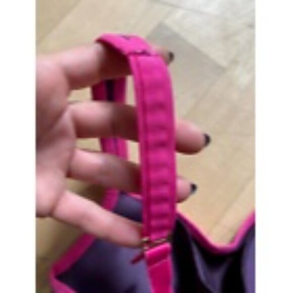 Natori "Yogi Convertible" sports bra BNWOT sumac/electric pink - Picture 6 of 7